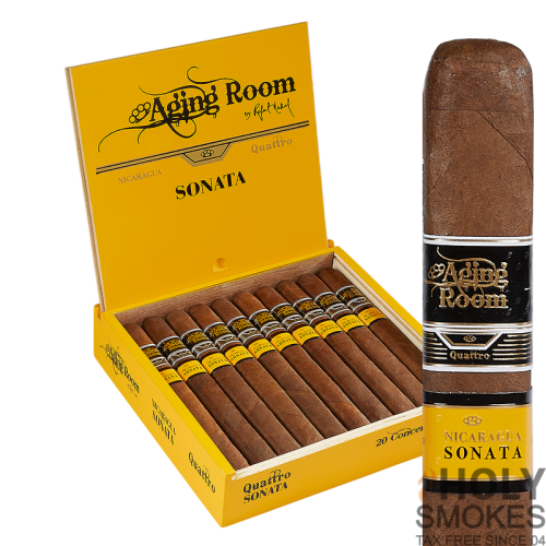 a box of Aging Room Quattro Nicaragua Sonata cigars